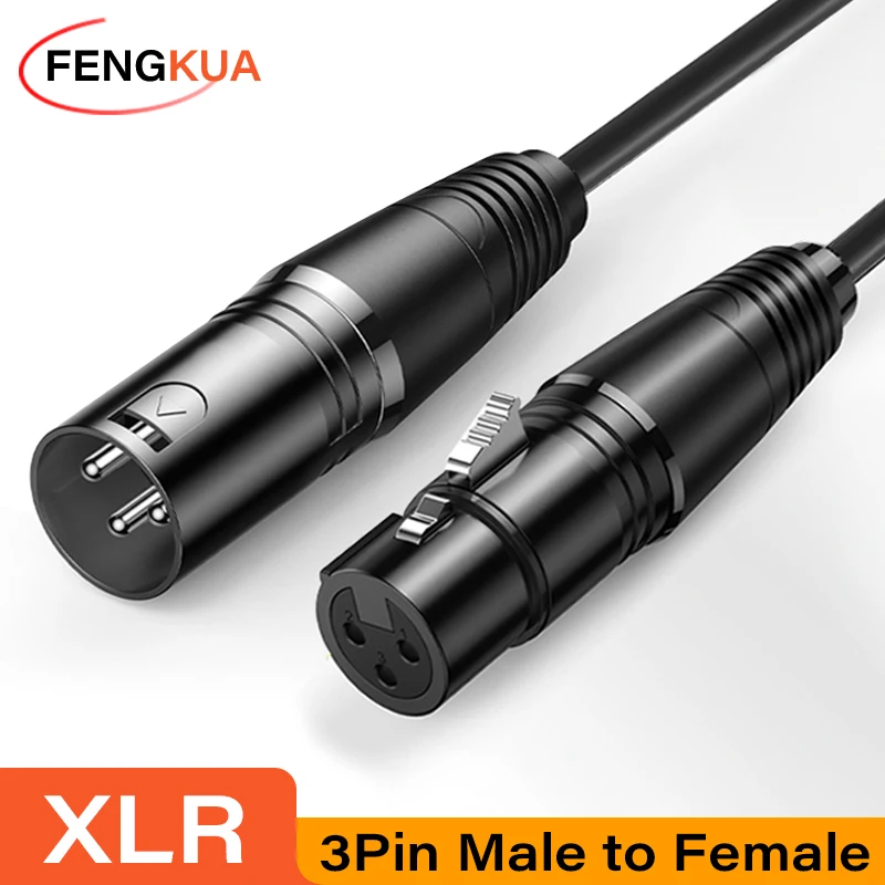 Cavo XLR a 3 pin Cavo per microfono con cannone audio maschio-femmina per amplificatore mixer Cavo audio analogico bilanciato Cavo di prolunga XLR