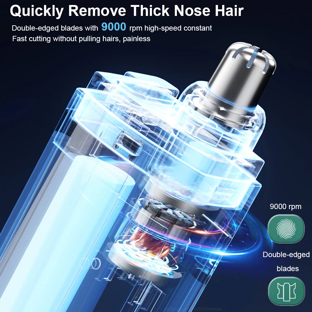 ผมจมูกTrimmer MiniแบบพกพาจมูกผมRemoverชาร์จTrimmerสําหรับจมูกและหูไฟฟ้าผู้ชายจมูกผมเครื่องตัดClipper