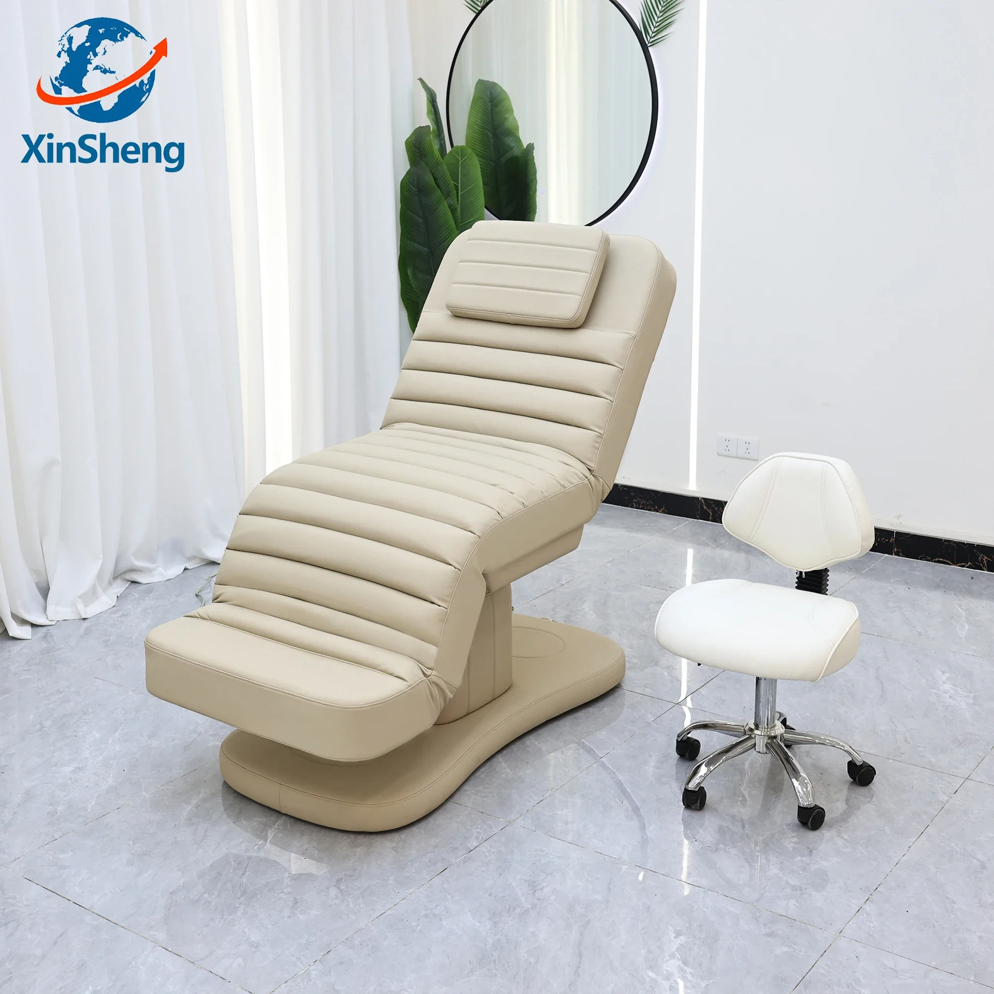Xingsheng cama elétrica de cuidados de beleza, mesa de massagem de hidroterapia facial, salão de beleza, camas de cílios, massagem corporal inteira, móveis de spa