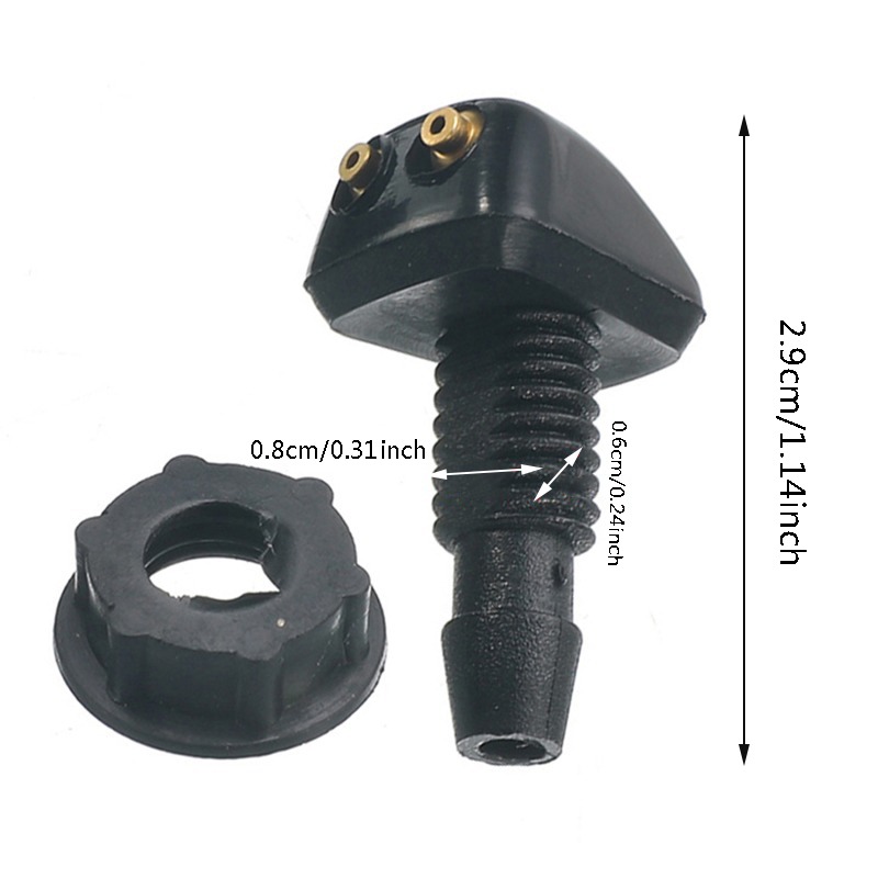2 Teile/satz Auto Universal Frontscheibe Wischer Düse Jet Sprayer Kits Sprinkler Wasser Fan Auslauf Abdeckung Waschmaschine Outlet Einstellung