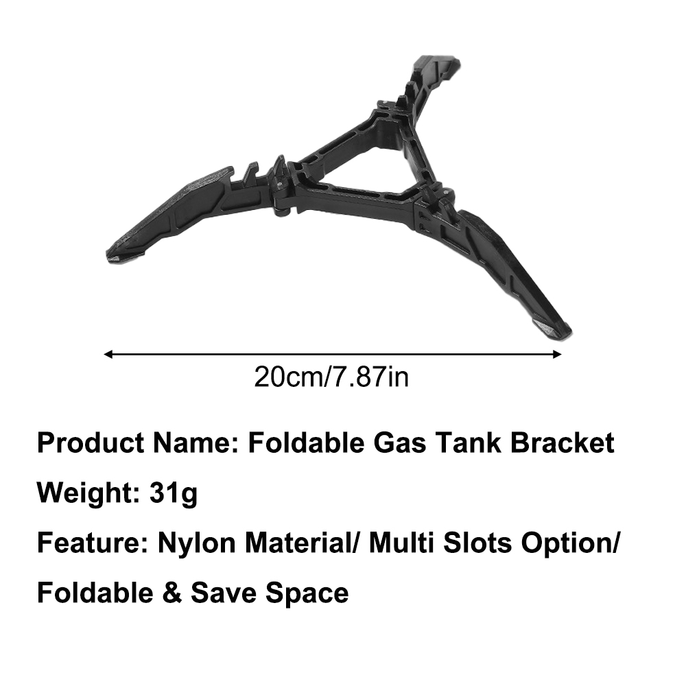 Gas Tank Bracket Foldable Fuel Can Stabilizer Anti Dumping Tripod Camping Gas Tank Bracket Support Base Cookware Accessories
