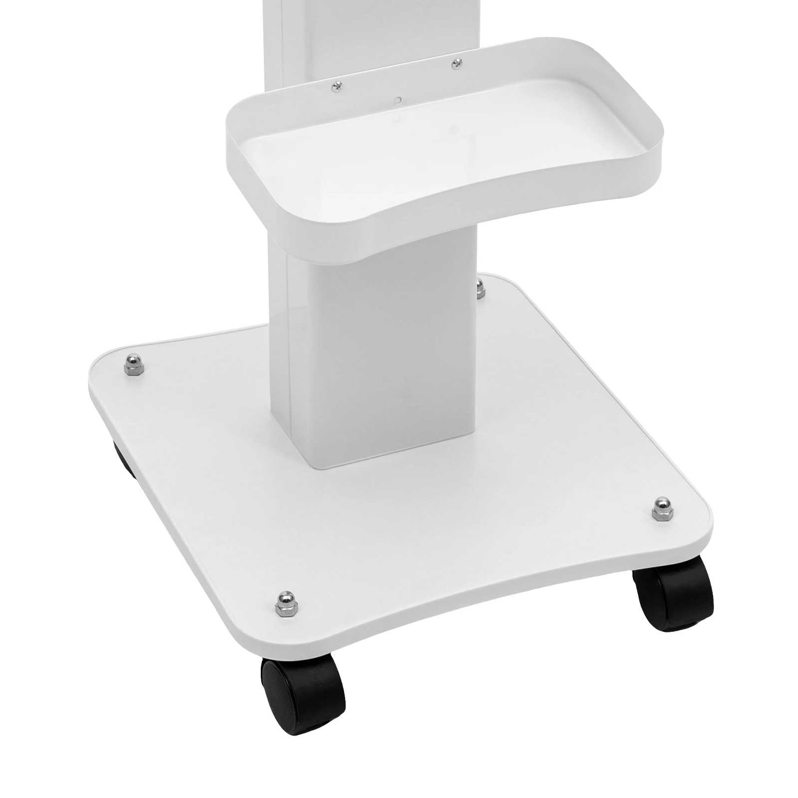 Carrello di bellezza Carrello a rulli per salone Supporto per vassoio per strumenti di bellezza Carrello a rotelle con carico a ruota 132 libbre in alluminio per salone spa