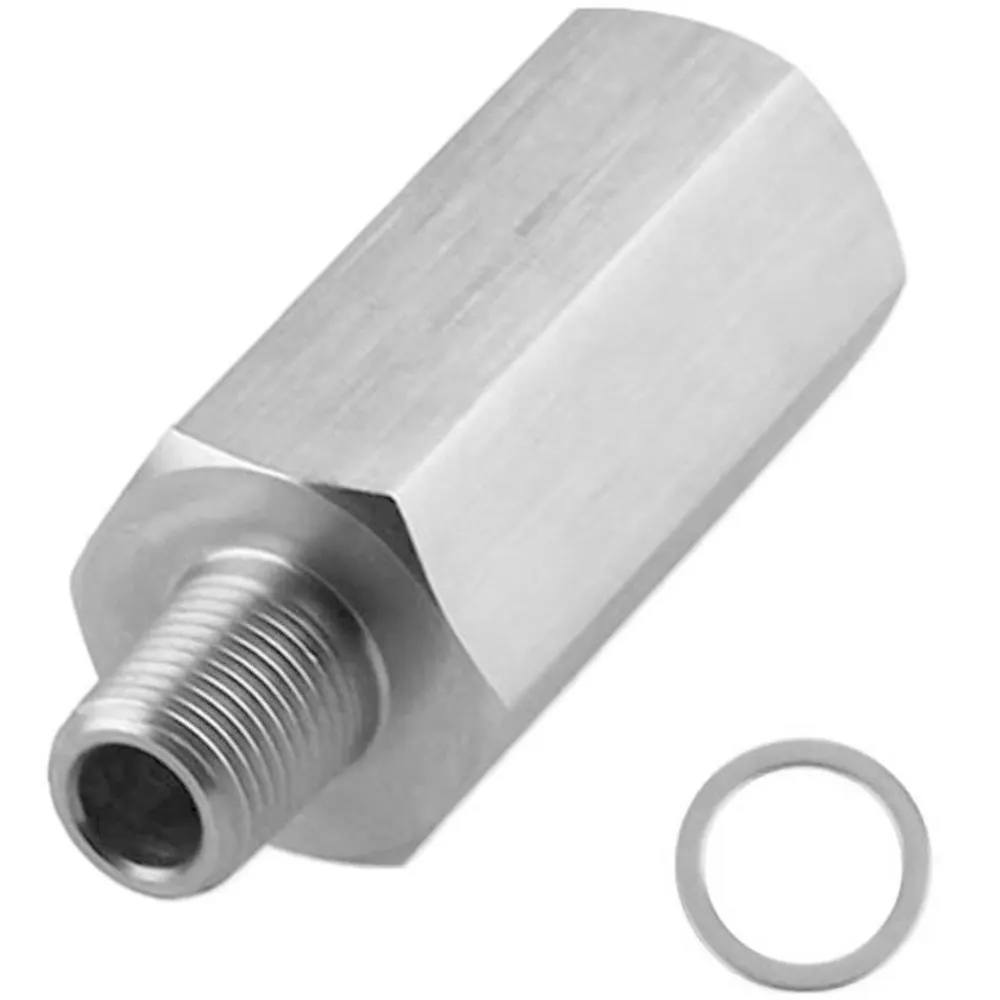 1/8 bbbspt & 1/8 nnnpt & m10 aço inoxidável sensor de pressão óleo conector junta para npt t adaptador turbo acessórios