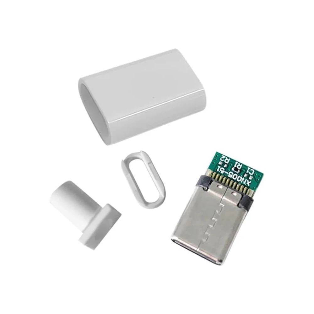 5/10 Sätze USB 3.1 Typ C Stecker Stecker DIY Lötdraht USB C Stecker Adapterkabel für DIY Datenleitung Schnittstelle Stecker Buchse