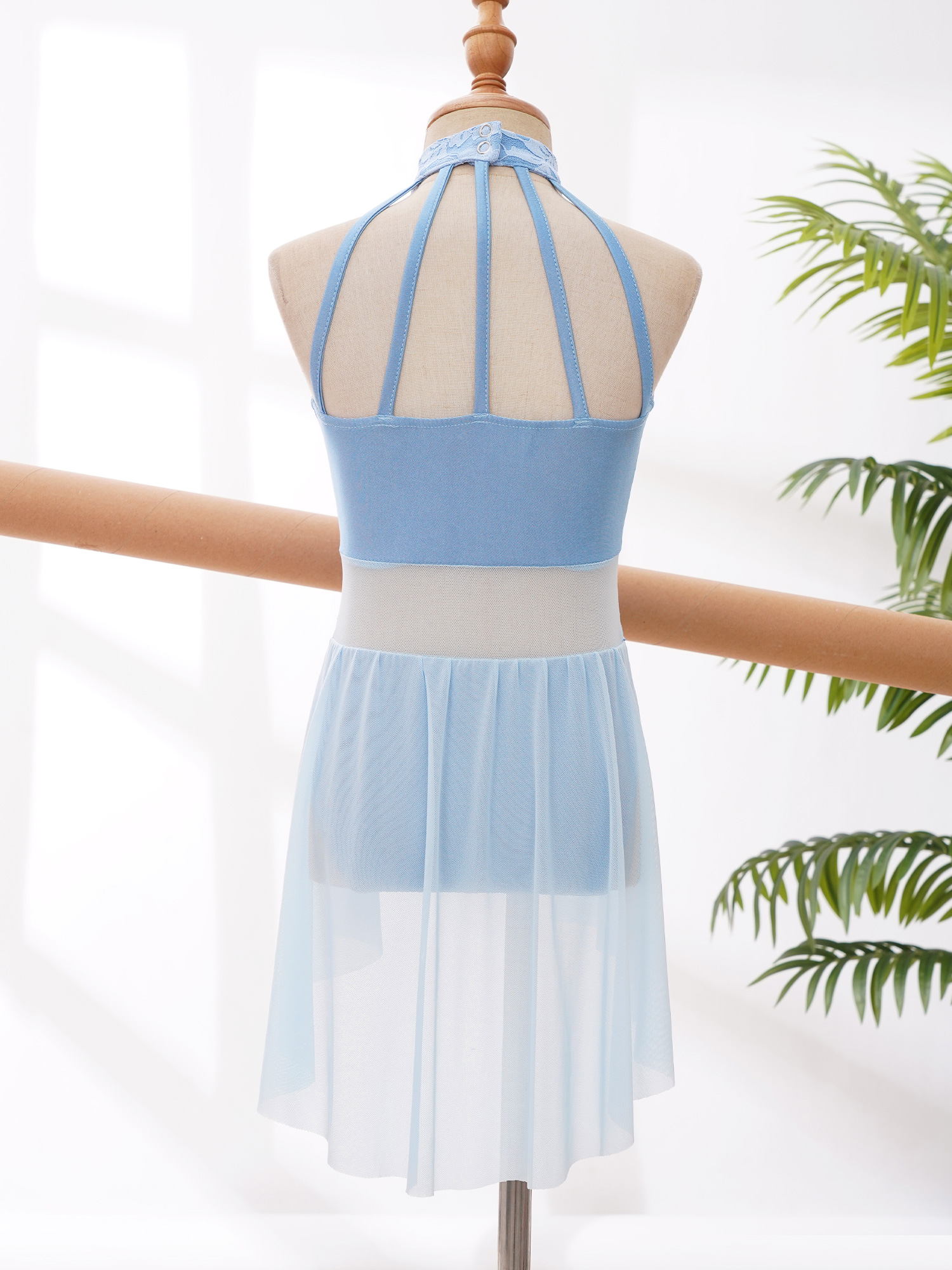 เด็กผู้หญิงแขนกุดบัลเล่ต์เต้นรําชุดลูกไม้ดอกไม้ตาข่ายกระโปรง Leotard ยิมนาสติกโมเดิร์นร่วมสมัย Lyrical Dance เสื้อผ้า