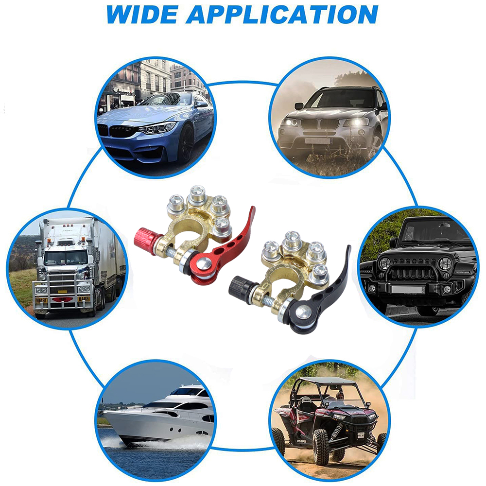 Auto Batterij Quick Disconnect Terminal 22/21/5 Stuks Auto Batterij Connector Kit Batterij Universele Kabel Adapter voertuigen SUV Truck