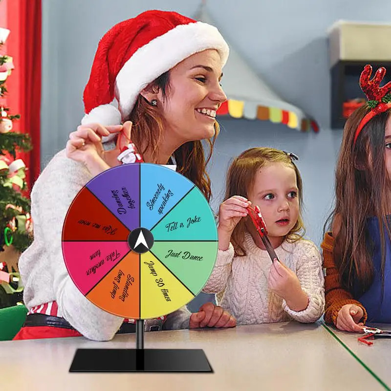 Prijzenwiel Droog wissen Spin Wheel Spinner Game Kleur Roulettewiel Zwaar uitgevoerd bewerkbaar Spin Wheel ForPrizes Tafelblad Prijzenwiel
