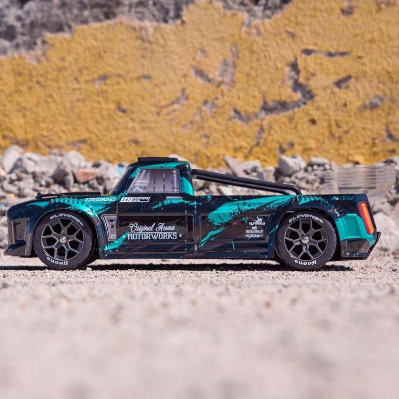RC Truck 1/8 Infraction 4X4 3S BLX 4WD All-Road Street Bash Resto-Mod Truck RTR (without battery and charger), Teal, ARA4315V3T2