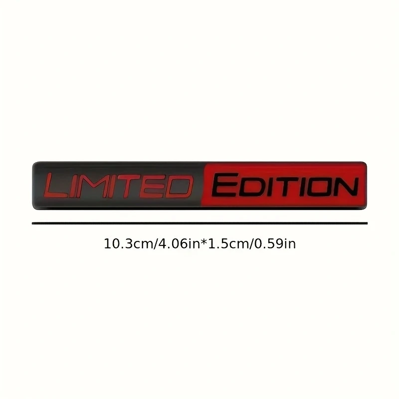 2PCS 한정판 엠블럼 3D 금속 배지 데칼 스티커 자동차 레이싱 스포츠 엠블럼 후면 트렁크 사이드 펜더 자동차 오토바이