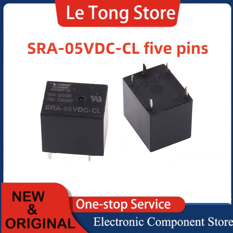 5-20PCS 5V 12V 24V 20A 4Pin 5Pin DC Power Relais SRA-05VDC-AL-CL SRA-12VDC-AL-CL SRA-24VDC-AL-CL PCB Typ Automobil Relais