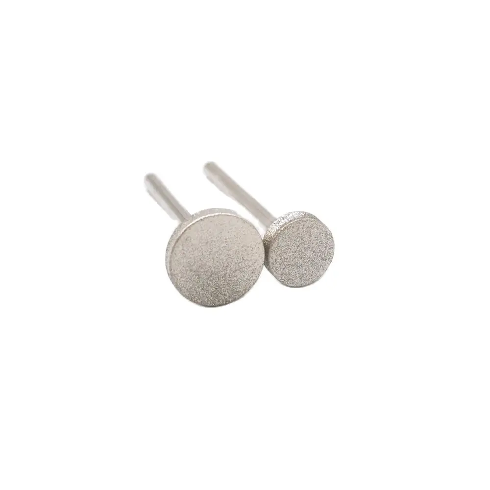 Aiguille-Juego de cabezales de molienda de diamante, rebabas de vástago de 3,0mm para Dremel, herramientas rotativas abrasivas, cabezal de amoladora, rebabas de diamante, 50 piezas