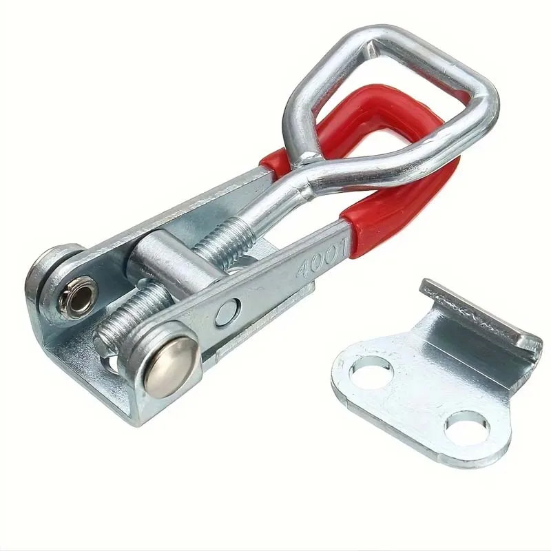 4pcs Heavy Duty Iron Adjustable Strap Latch Latch Latch Latch Latch Clamp Bolt Type Quick Clamp Accessories Horizontal Clamp