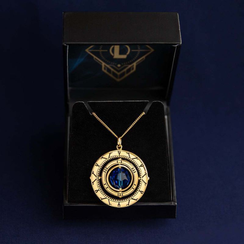 League of Legends Battle of Two Cities Hex Crystal Rotating Necklace Peripheral Exquisite Fashion Versatile Personality Necklace
