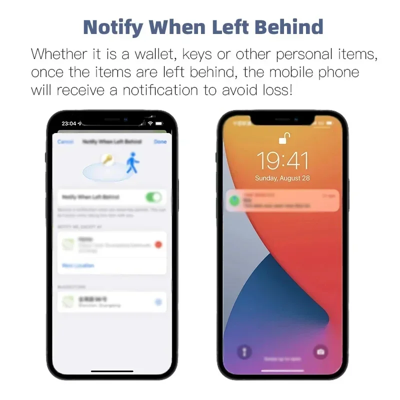 Mini Bluetooth GPS Tracker Smart Tag Works with Apple Find My Only for iOS MFi Finder Item Locator for Key Luggage Backpack