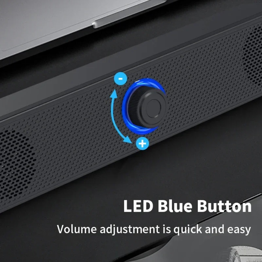 Wireless Bluetooth and PC Soundbar Wired Speaker USB Powered Soundbar for TV Pc Laptop Gaming Home Theater Surround Audio System