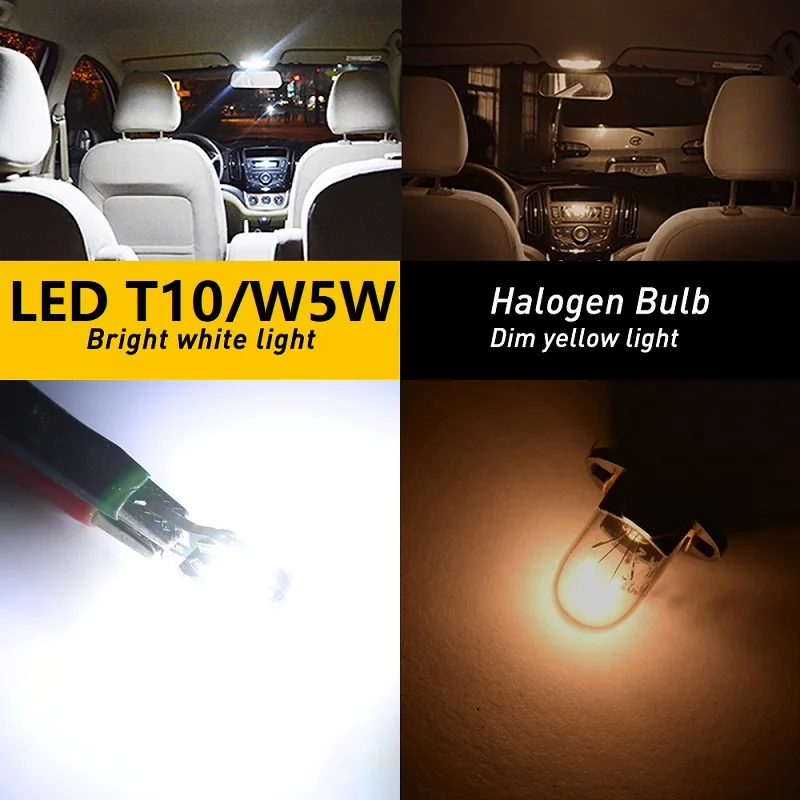 10X LED W5W Canbus T10 Car Interior light for Land Rover v8 discovery 4 2 3 x8 freelander 2 defender A8 a9 for Land Rover v8 dis