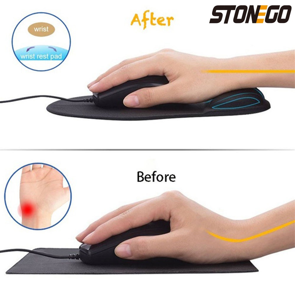 STONEGO EVA Protect Wrist Mouse Pad Soft Sponge Mouse Pad Computer Game Convenient Stonego Mouse Pad