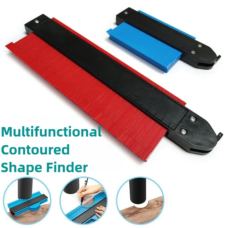 โปรไฟล์ Contour Gauge Line เครื่องถ่ายเอกสารไม้บรรทัดตัดแม่แบบการก่อสร้างงานไม้วัดเครื่องมือกระเบื้องเซรามิคเครื่องมือ