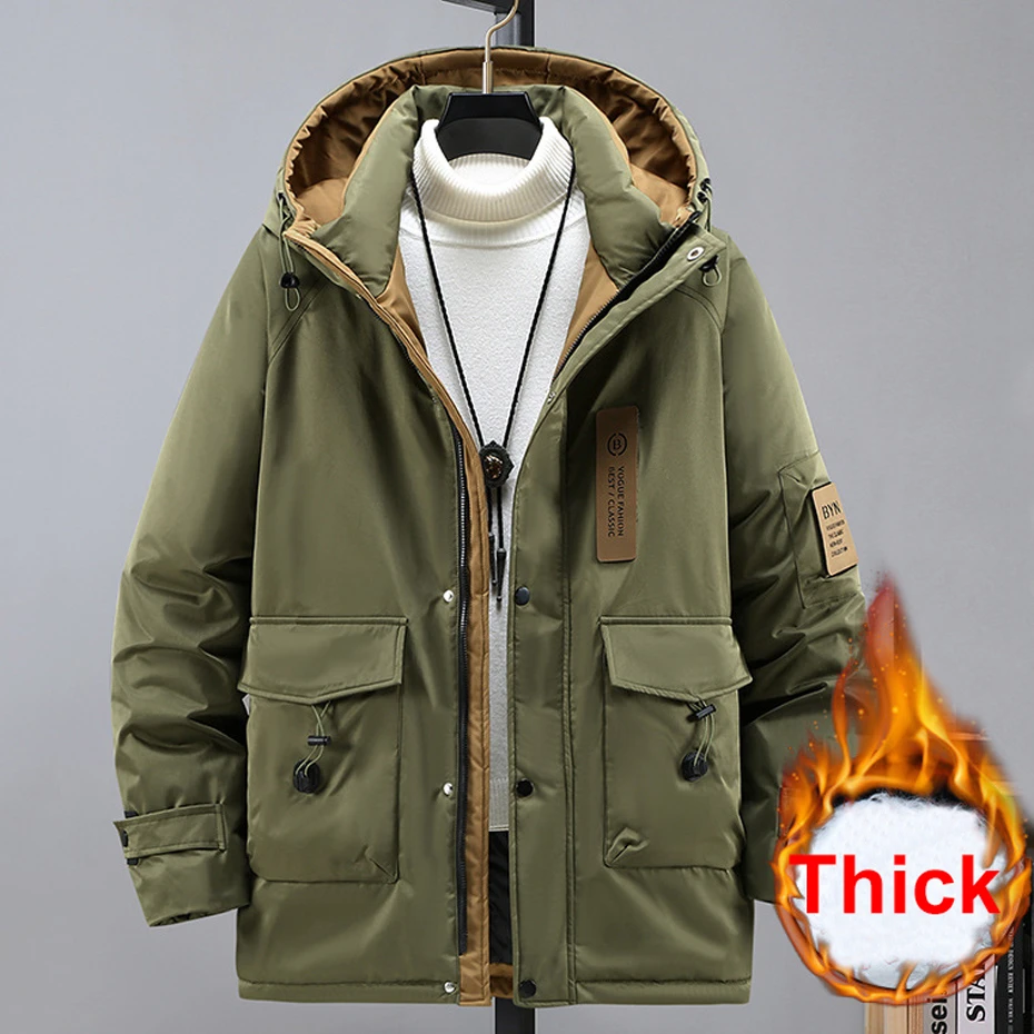Winter Cargo Parkas Männer warme dicke Jacken mäntel plus Größe 10xl Parkas Mode lässig Winter jacke männlich große Größe 10xl