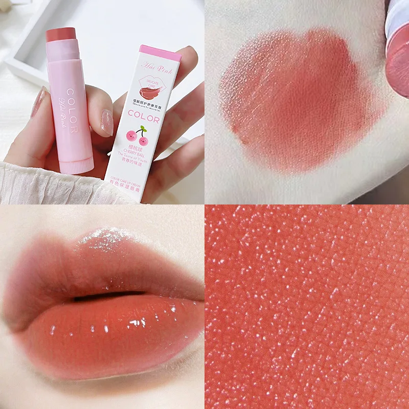 Bálsamo labial hidratante de colores, lápiz labial hidratante, hidratante, diluyente las líneas de los labios, bálsamo labial antisecado