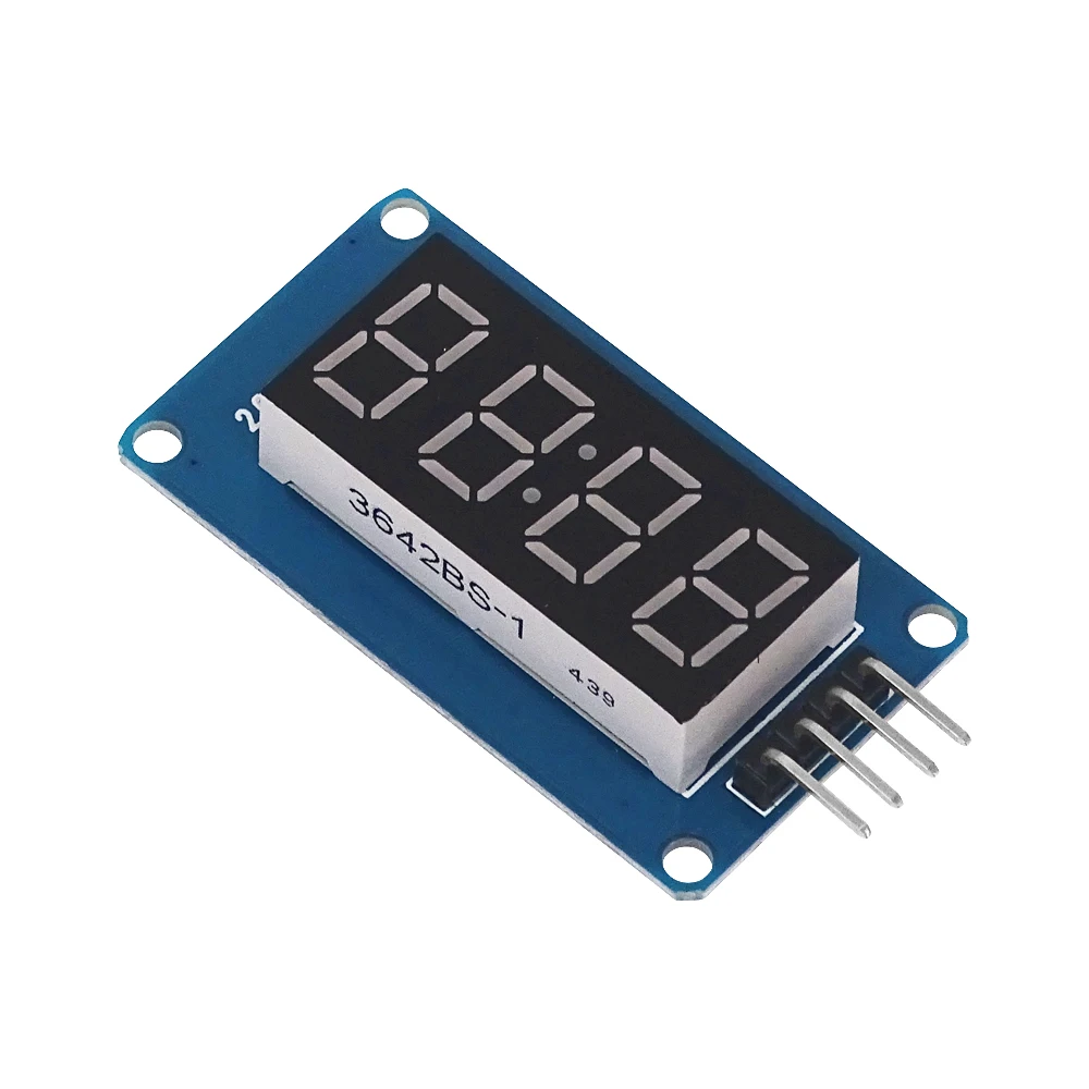 Módulo de pantalla LED TM1637 para Arduino, 7 segmentos, 4 bits, reloj de 0,36 pulgadas, tubo Digital de ánodo rojo, paquete de placa de controlador de cuatro series