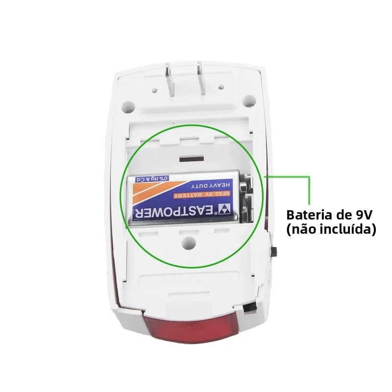 Alarme de queda de energia de 2 pacotes, alarme de falha de energia com alerta de 118dB 12H, alerta detector de saída para geladeira, bombas de depósito