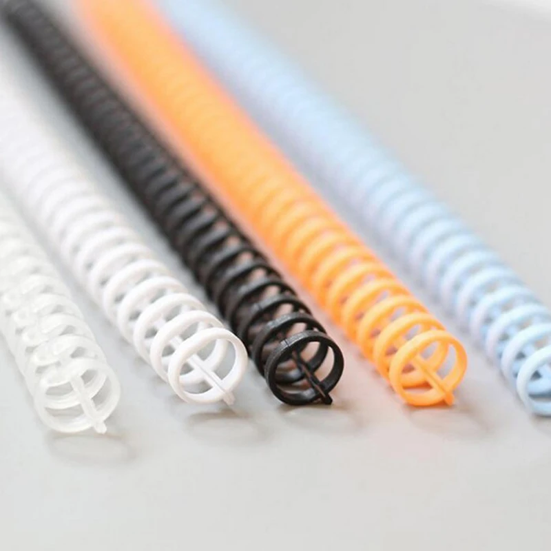 5Pcs Binding Rings 30 Hole Loose-leaf Binding Strip Plastic Loose-leaf Ring Binding Clip Loose-leaf Binder Book Binding