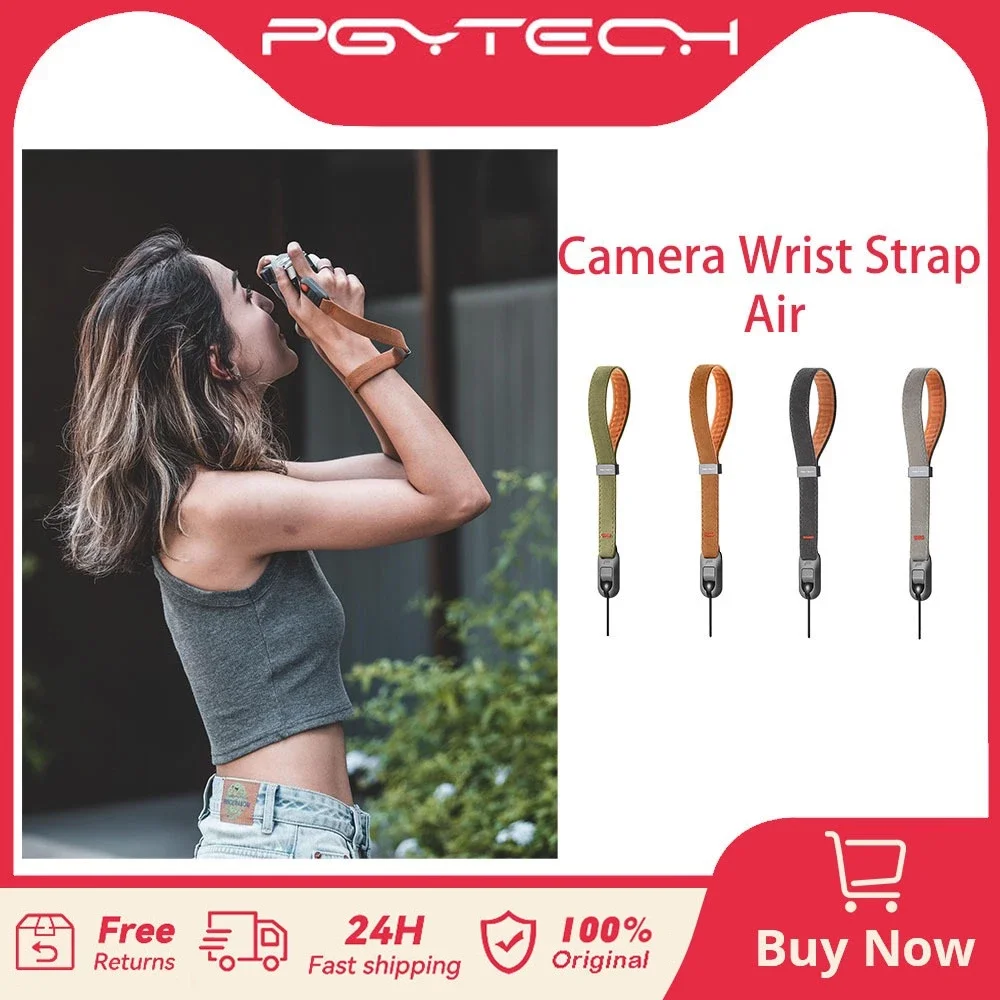Ремешок на запястье для камеры PGYTECH, обновление воздуха для фотографов, регулируемый быстросъемный ремешок для камеры Sony Nikon Canon Gopro