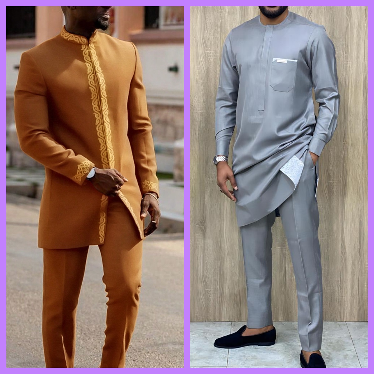 2024Kaftan Eleganter afrikanischer Herrenanzug Zweiteiliges Agbada-Kleid Hochzeitsjacke und Hose Hochzeitsanzug Afrikanischer Ethno-Stil