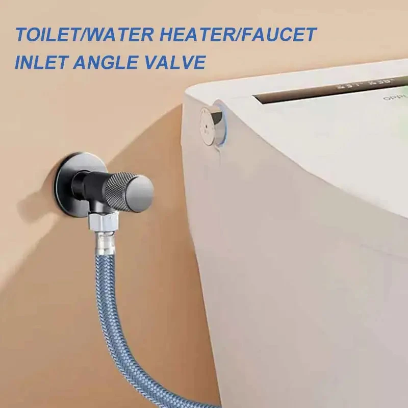 Vanne d'entrée de robinet à 4 Points G1/2, Triangle en laiton, vanne d'arrêt d'eau de chauffage, salle de bains, toilettes, Machine à laver, interrupteur universel
