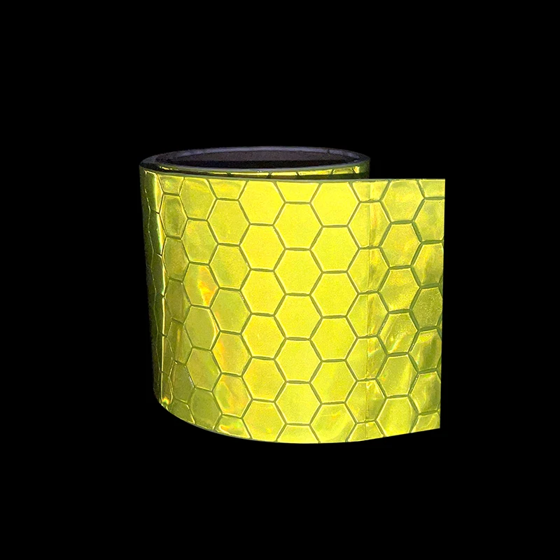 Roadstar 10cmX5m Microprismatic Reflective PVC Tape Sticker for Traffic Cone Delineator Post Self-Adhesive Warning Mark