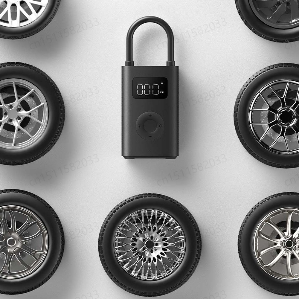  XIAOMI MIJIA Compressore d'aria portatile originale al 100% 2,150 psi, arresto della pressione preimpostato all'interno, pompa dell'aria, 6 modalità, elettrico leggero