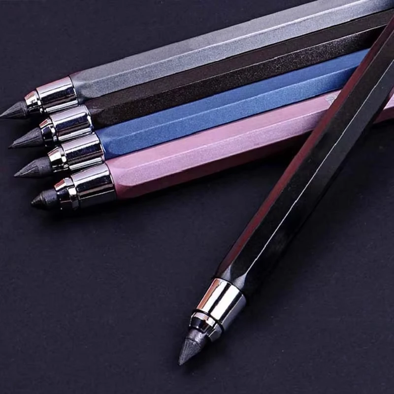 5,6mm Metall Mechanische Stift 2B/4B/6B/8B Bleistift Refill Kunst Malerei Zeichnung Schreiben Werkzeug Schule schreibwaren Skizze Automatische Bleistift