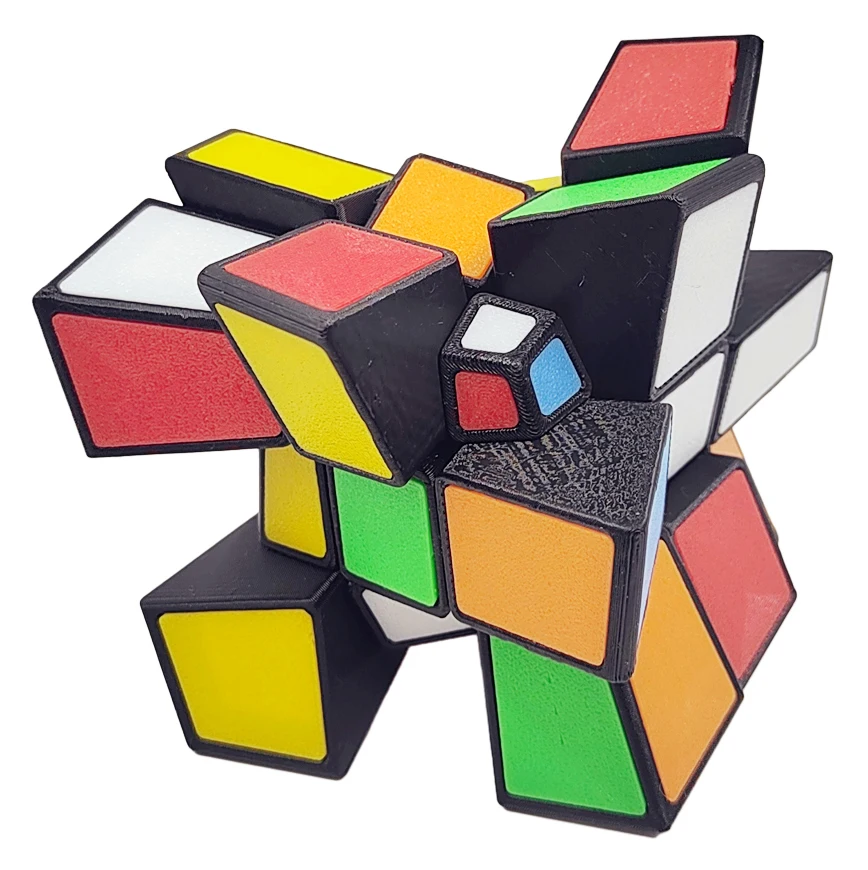 ZEPUZZLES Squished 3x3 Magic Cube Speed Cube странной формы головоломка куб без наклеек игрушки-головоломки детский подарок Cubo Magico