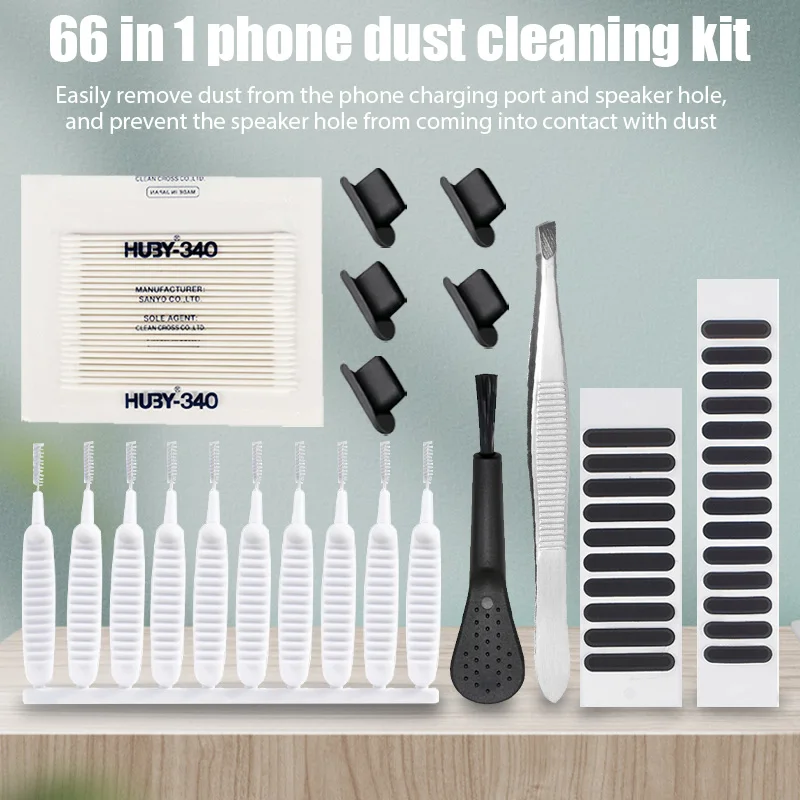 Kit de limpieza de altavoces para teléfono móvil, para iPhone, Samsung, Xiaomi, tableta tipo C, herramienta Universal de eliminación de polvo, juego de cepillos de limpieza portátiles