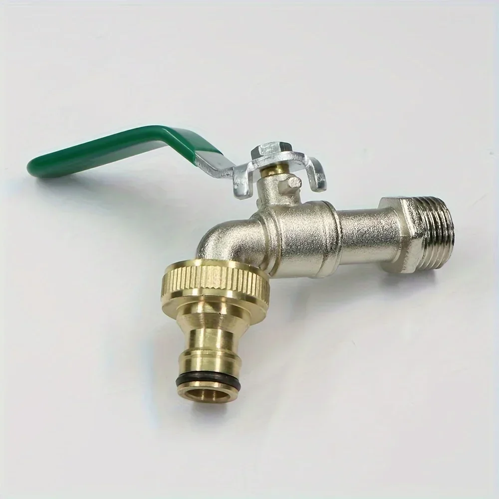 Rubinetto in ottone Rubinetto Connettore Miscelatore Adattatore per tubo Connettore rapido 1/2 3/4 Tubo in rame Adattatore di accoppiamento Raccordi per irrigazione da giardino Strumento