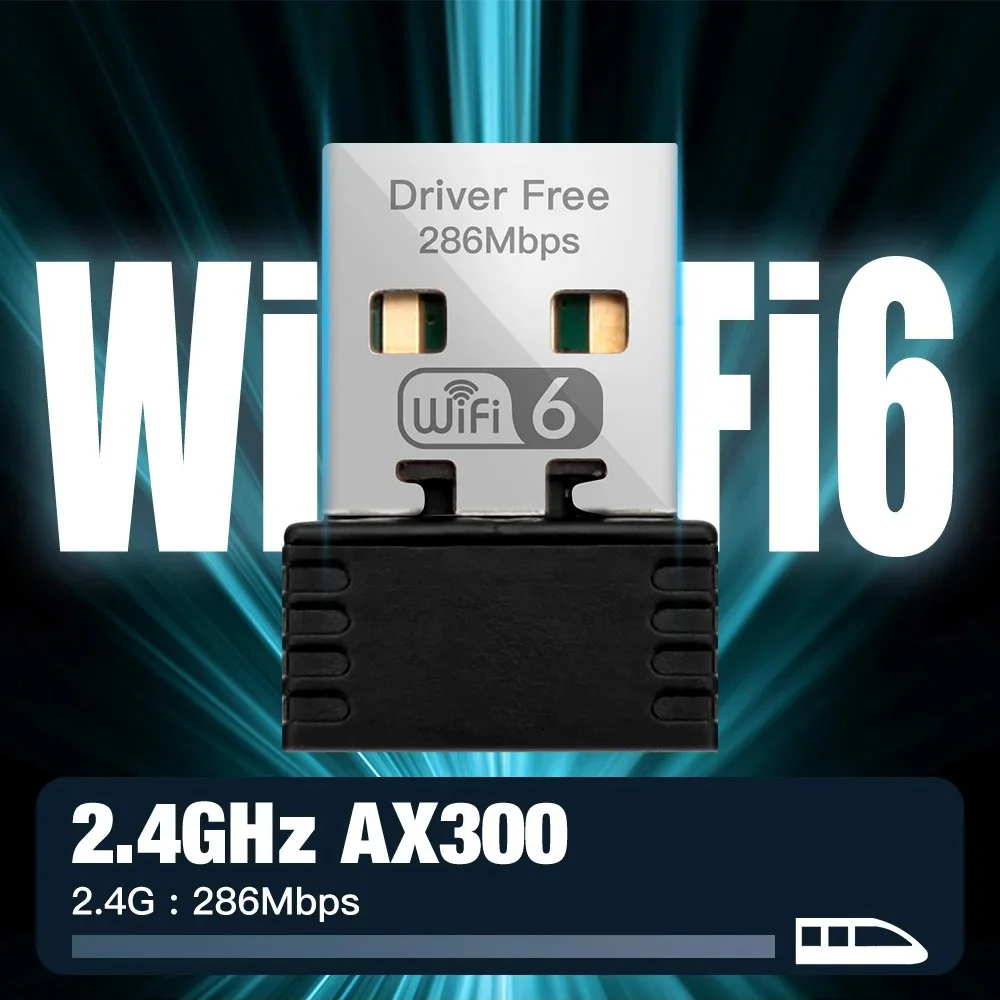 Адаптер Wi-Fi 6 AX286, 2,4 Мбит/с, 10/11 ГГц, 802.11AX
