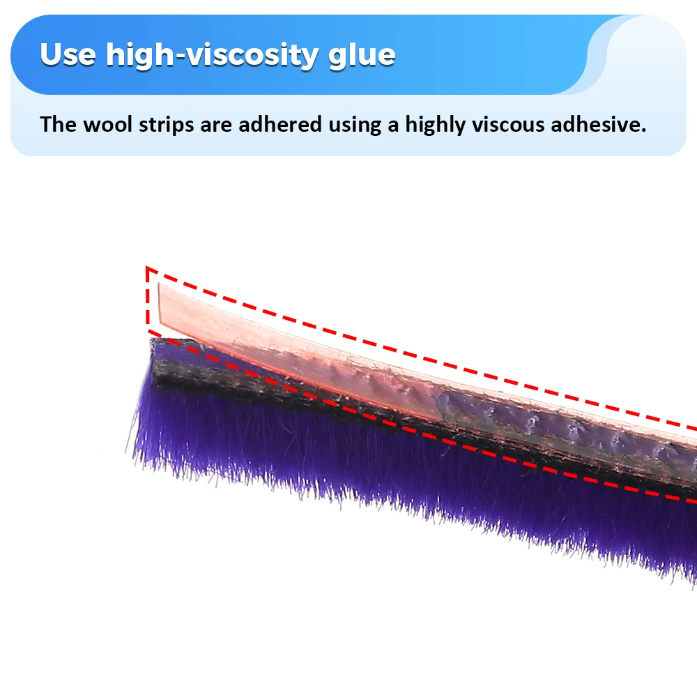 6pcs Soft Plush Strips for Dyson V6 V7 V8 V10 V11 Vacuum Cleaner Soft Roller Head Replacement Accessories Wear Resistant Stripes