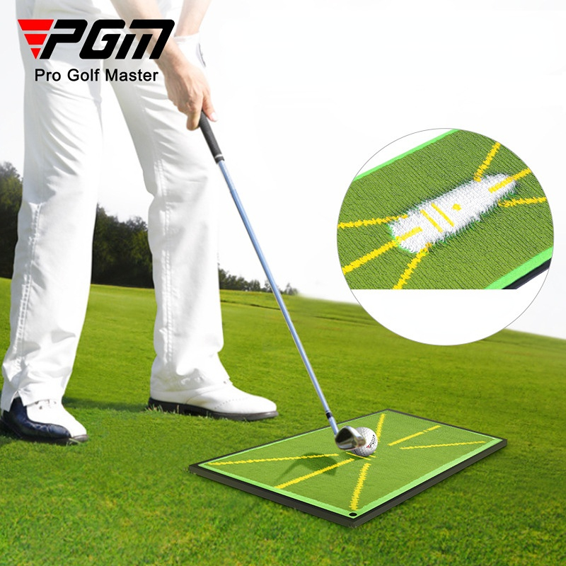 Tapete de treinamento de golfe pgm para detecção de balanço, bola de rebatidas, tapete direcional, almofadas de caminho de balanço, almofadas de prática de balanço djd038