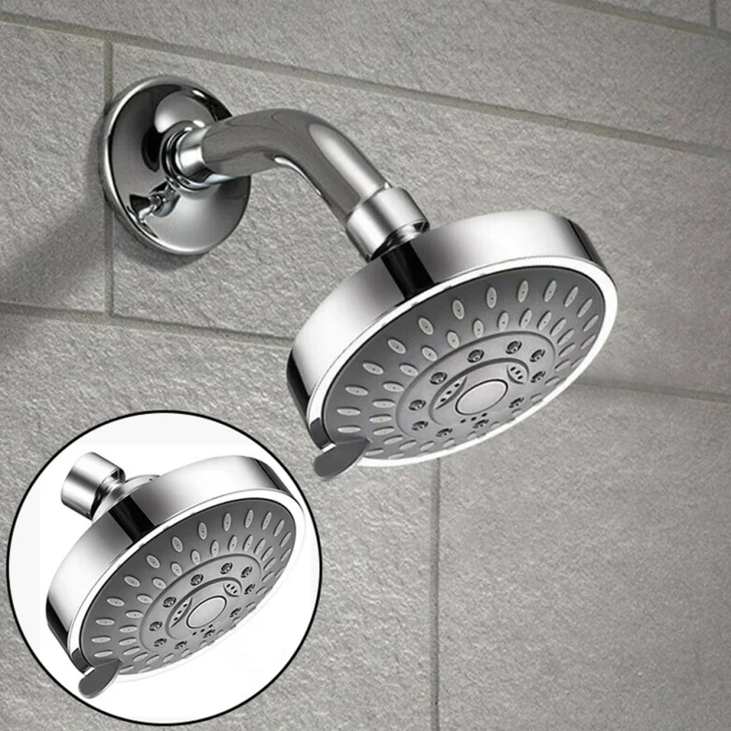 5 Modi Hochdruck-Duschkopf, 10,2 cm, hoher Durchfluss, feste Duschköpfe, Sprühgerät, Badezimmer, Regenduschkopf, Wasserhahn, Ersatzteil