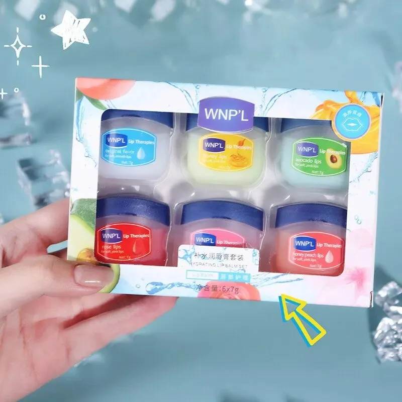 8/6/4 pçs conjunto de bálsamo labial hidratante cuidados com os lábios base hidratante base de planta natural hidratante crack cuidados com os lábios geléia hidratante