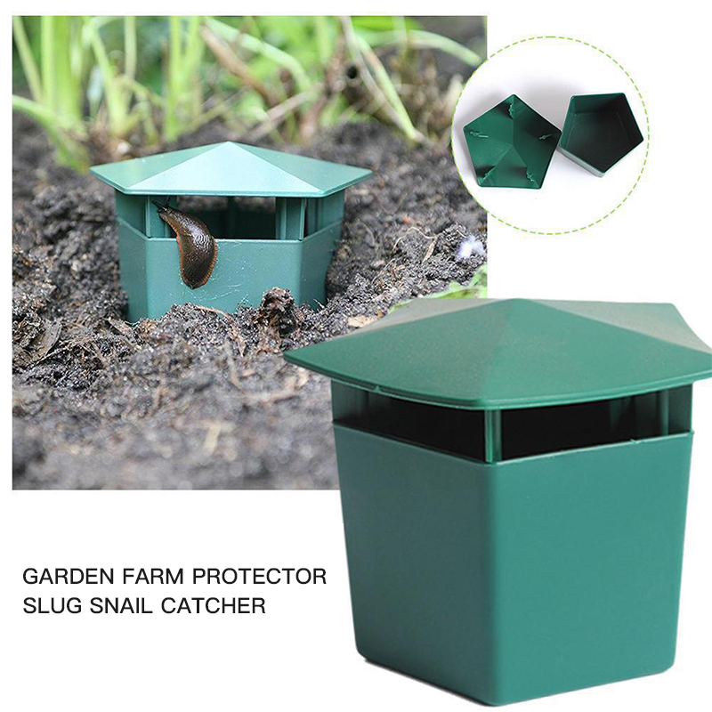 Green 1pcs gardening tools snail controller snail cage insect trap garden crawler trap