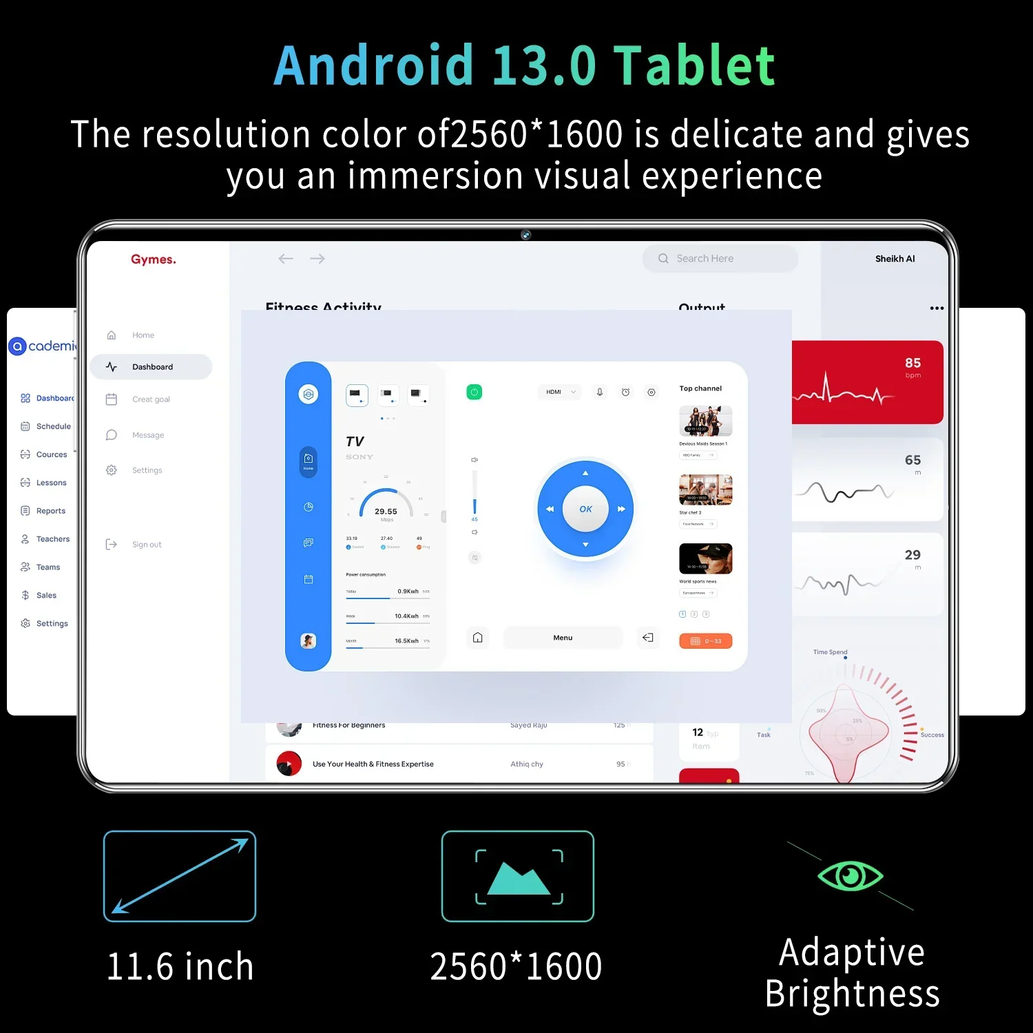 2025 Original Android Tablet Android13.0 10 Core 11,6 pulgadas HD 16GB + 1TB 12000mAh 5G Dual SIM Bluetooth WiFi GPS mesas ﻿