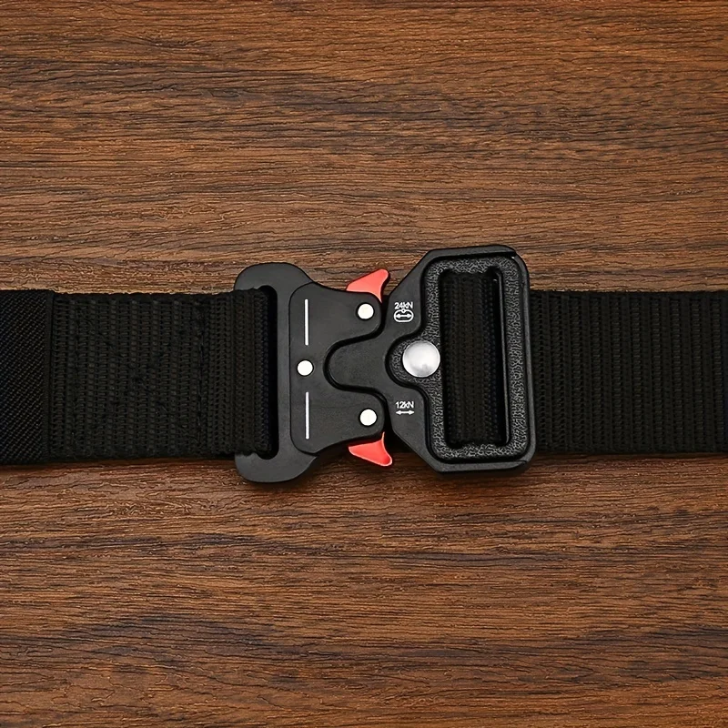 เข็มขัดผู้ชายการล่าสัตว์กลางแจ้งยุทธวิธีเข็มขัดบุรุษ Multifunctional COMBAT Survival ผ้าใบคุณภาพสูงไนลอนเข็มขัดบุรุษเข็มขัดกีฬา