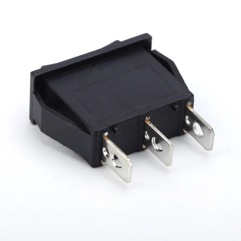 5PCS NEW x AC 15A 250V /20A 125V 3 pin SPDT KCD3 ON-OFF-ON 3 position black boat rocker switch