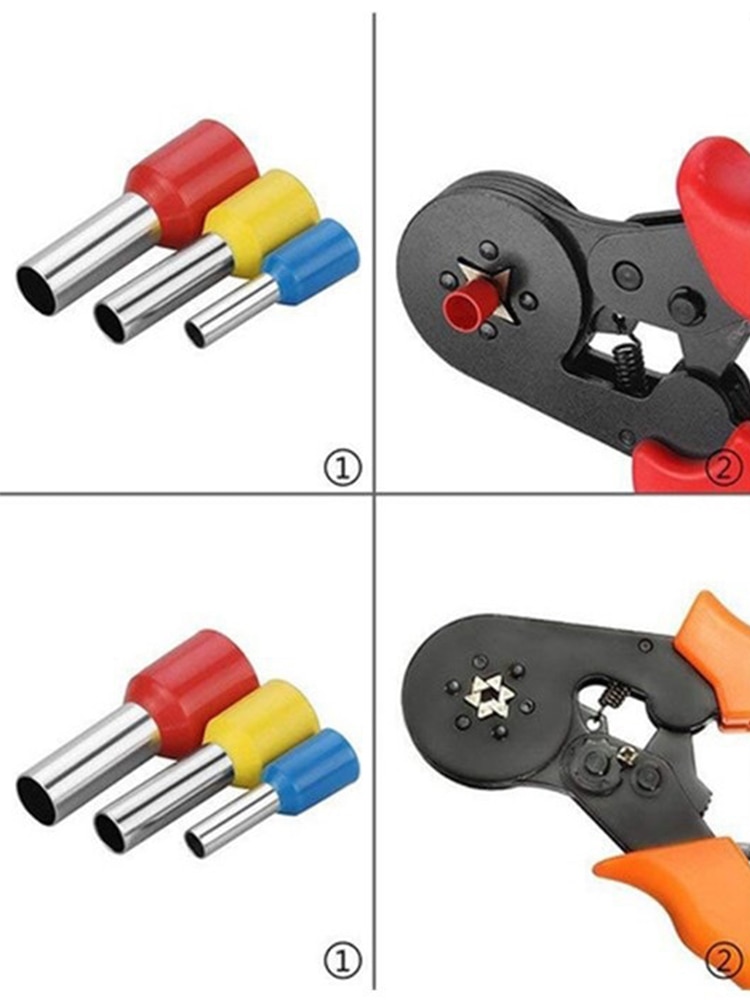 700pcs European Type Tube Terminals Wire Connector Crimper Cable Electrical Pressure Connection Ring Cold Crimp Terminals