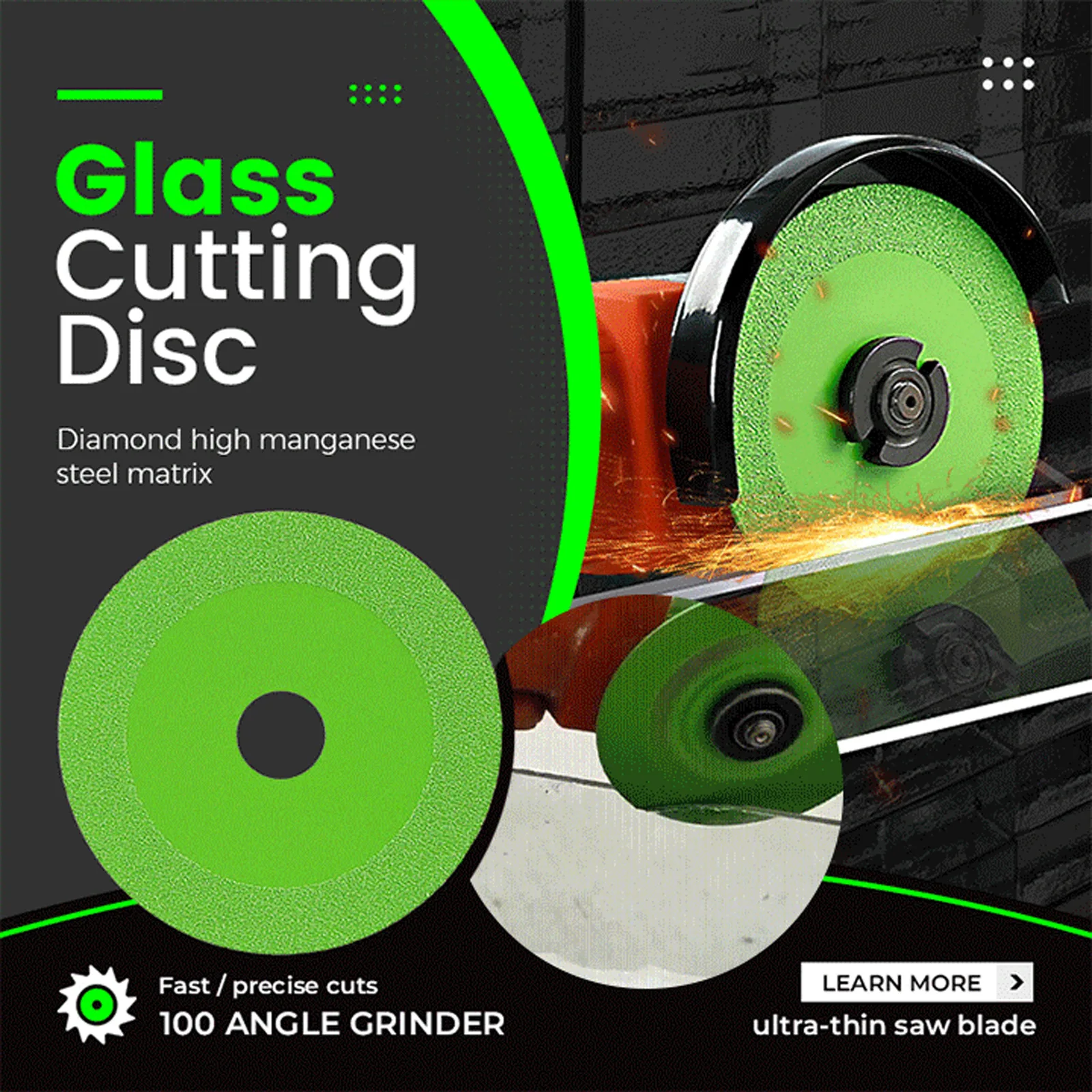 100mm Glass Cutting Disc Diamond Marble Saw Blade Ceramic Tile Jade Special Polishing Cutting Blade Sharp Brazing Grinding Disc