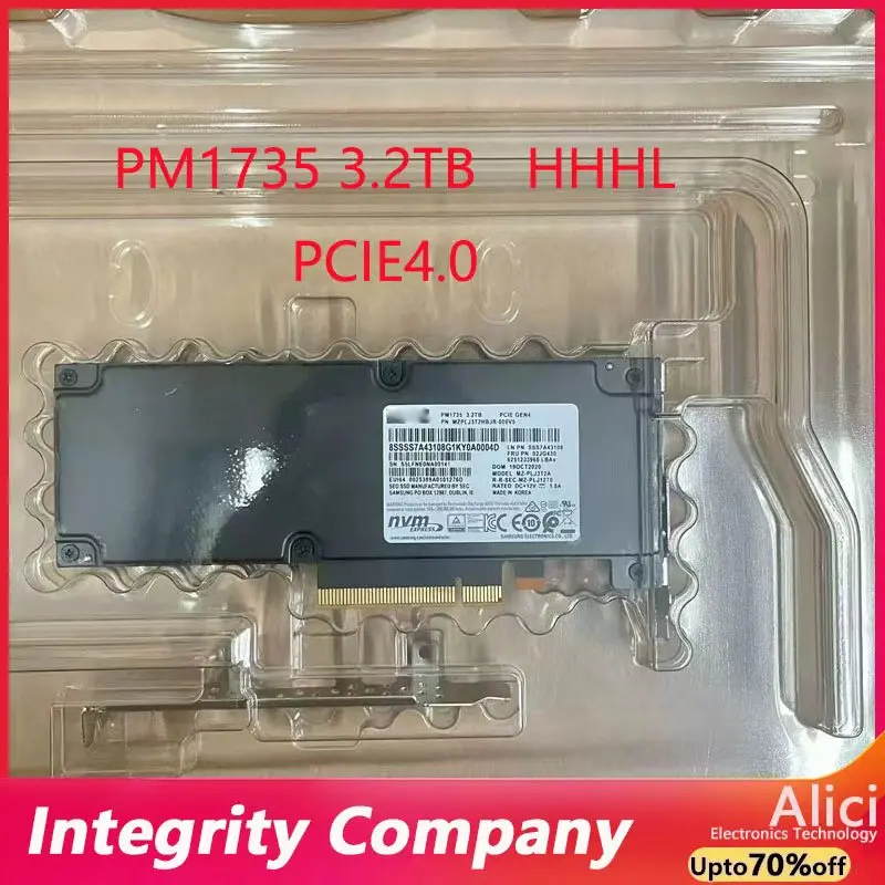 For Samsung PM1725B PM1735 1.6T/3.2T AIC plug-in SSD Enterprise solid state Drive card 3DWPD