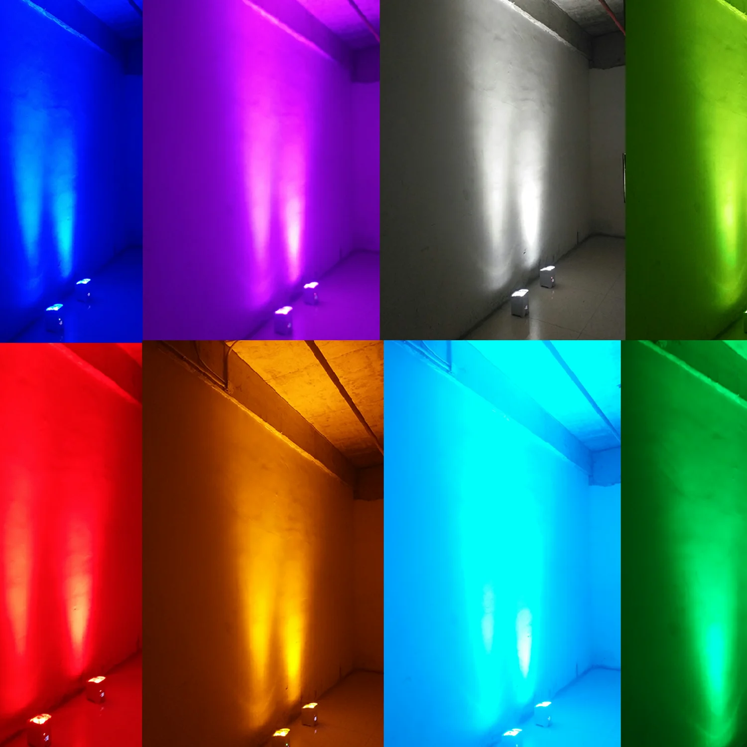 4pcs Wireless Battery Par Light with Bag 6x18W RGBWAUV 6IN1 Remote Portable Par LED Stage Effect Light