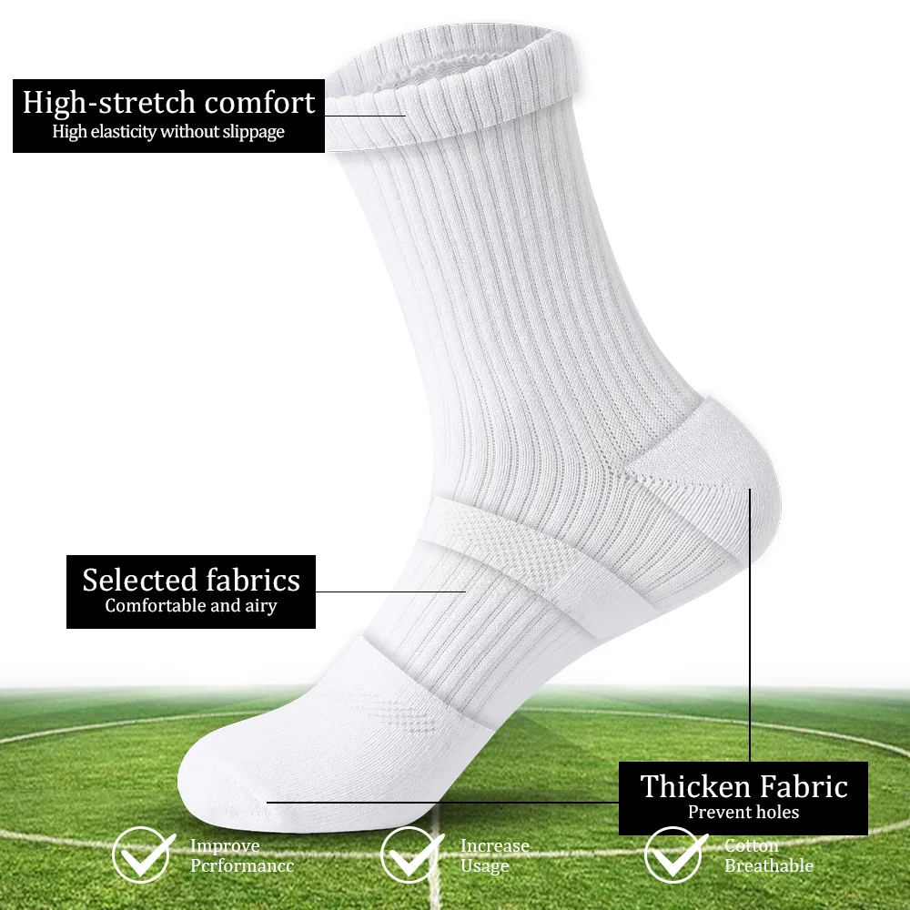 Calcetines de algodón para hombre que absorben la humedad al aire libre, senderismo, trabajo, calcetines de compresión, calcetines de tripulación, calcetines negros de ocio para hombres, 5 pares